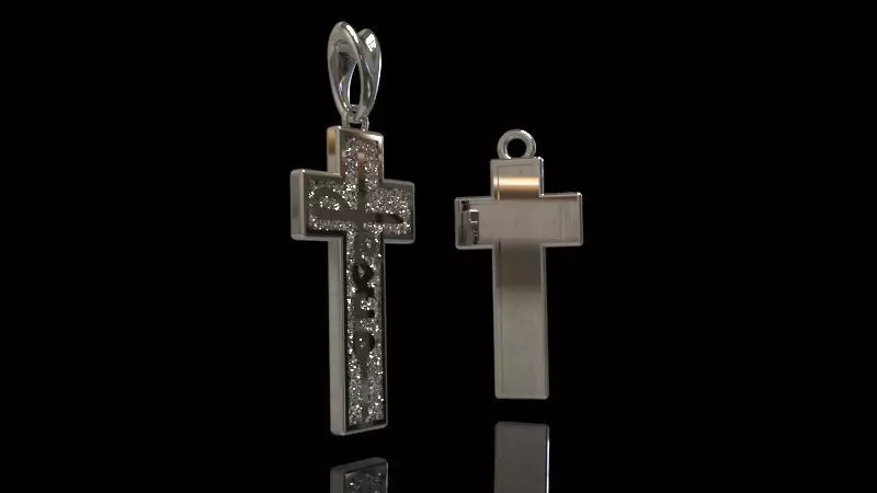 Cross Jesus 3D print model_3