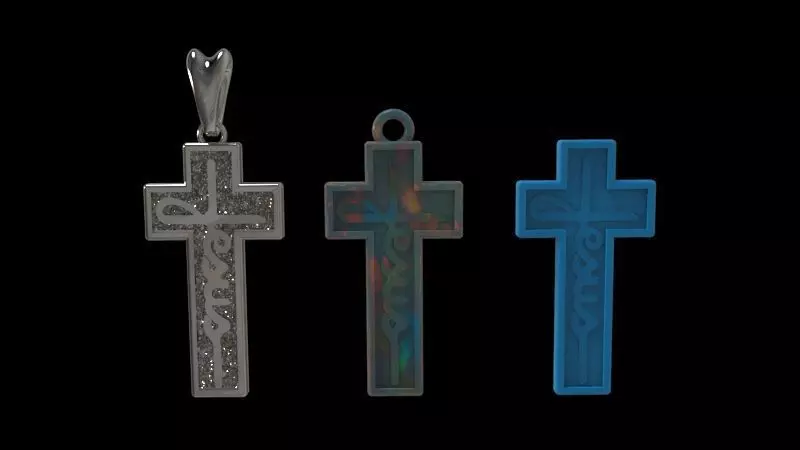 Cross Jesus 3D print model_0