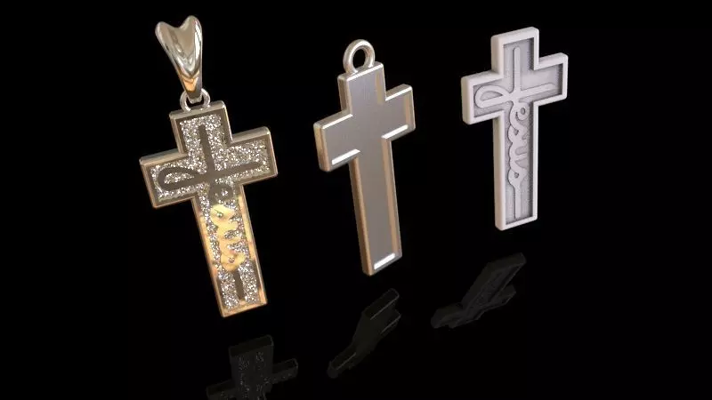 Cross Jesus 3D print model_11