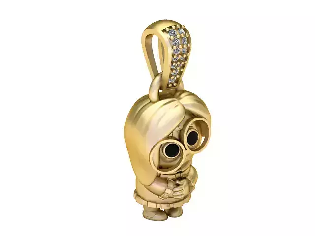 Edna Mode Pendant 3D Printable Jewelry Model