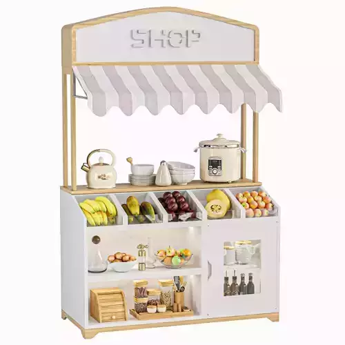 A display case in a supermarket 