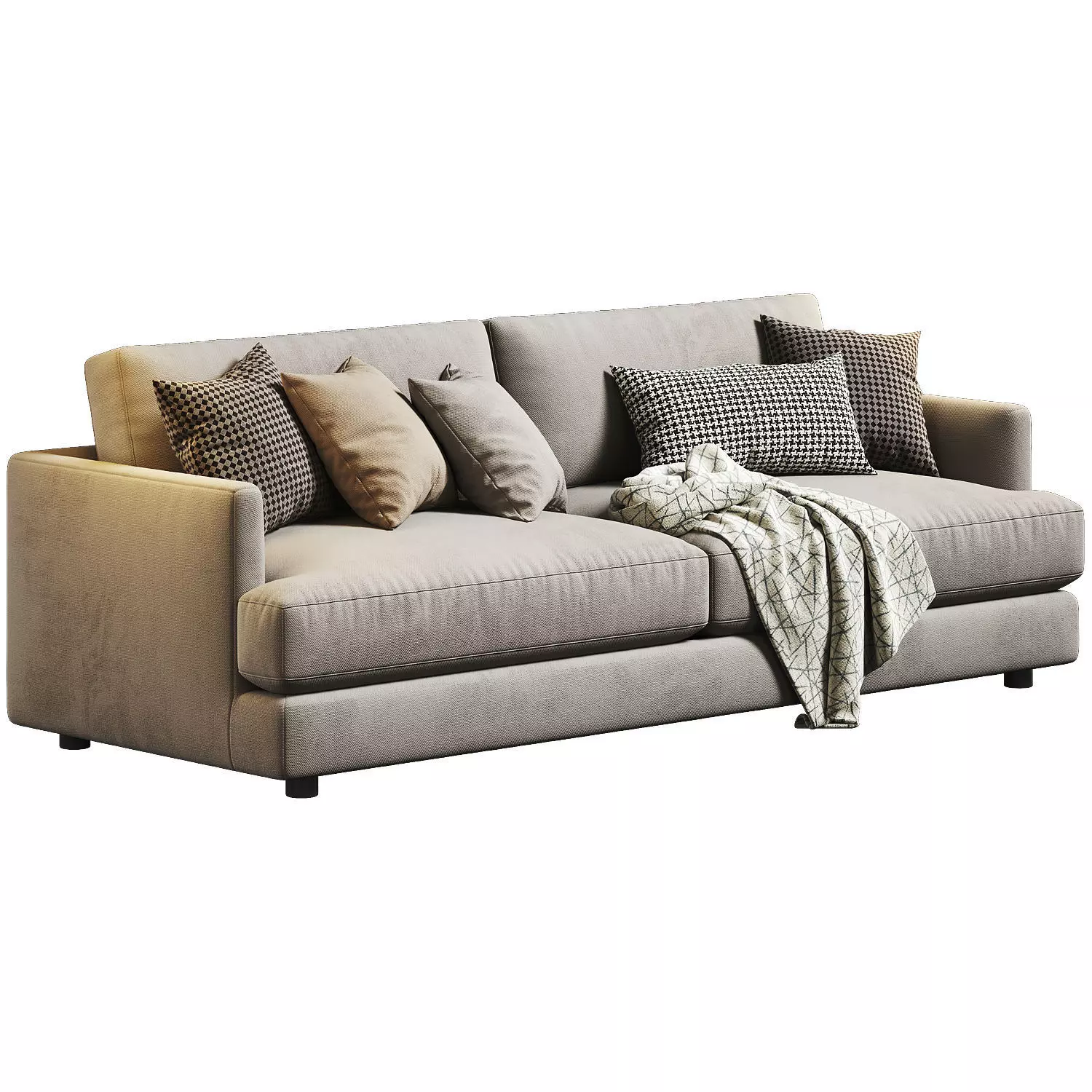 West Elm Haven 2 Seats 02 3D model_1