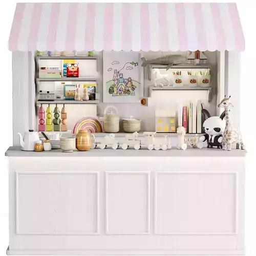 Children house  a shop with toys