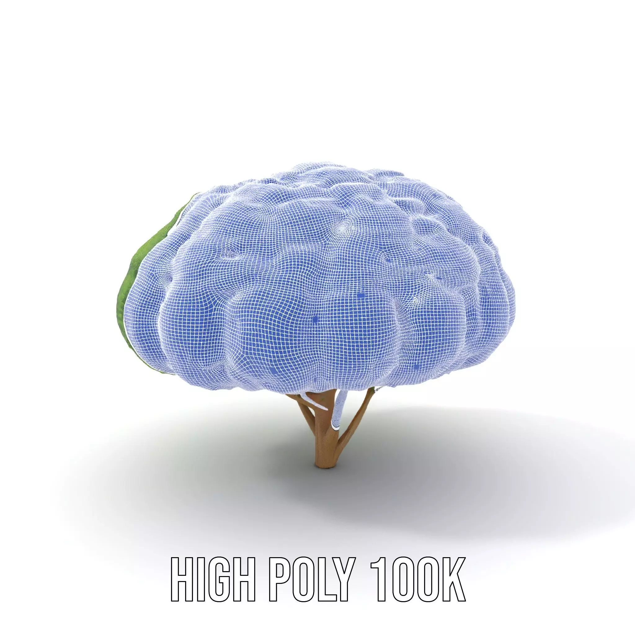 Green Topiary Tree model pack Low-poly 3D model_4