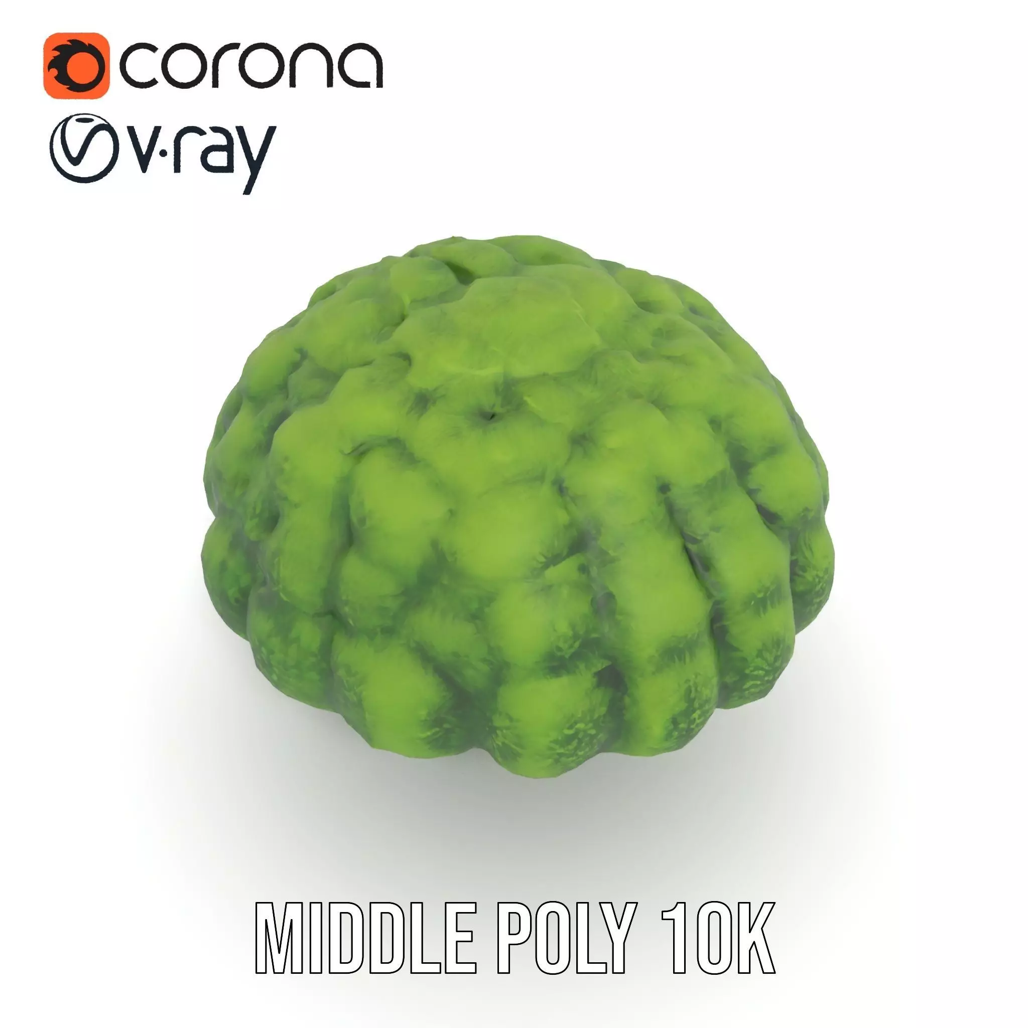 Green Topiary Tree model pack Low-poly 3D model_16