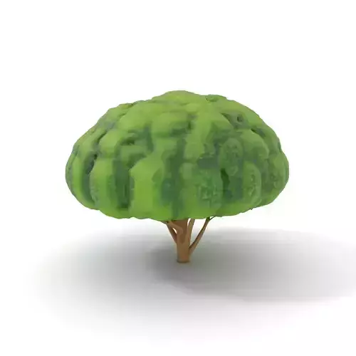 Green Topiary Tree model pack Low-poly 3D model