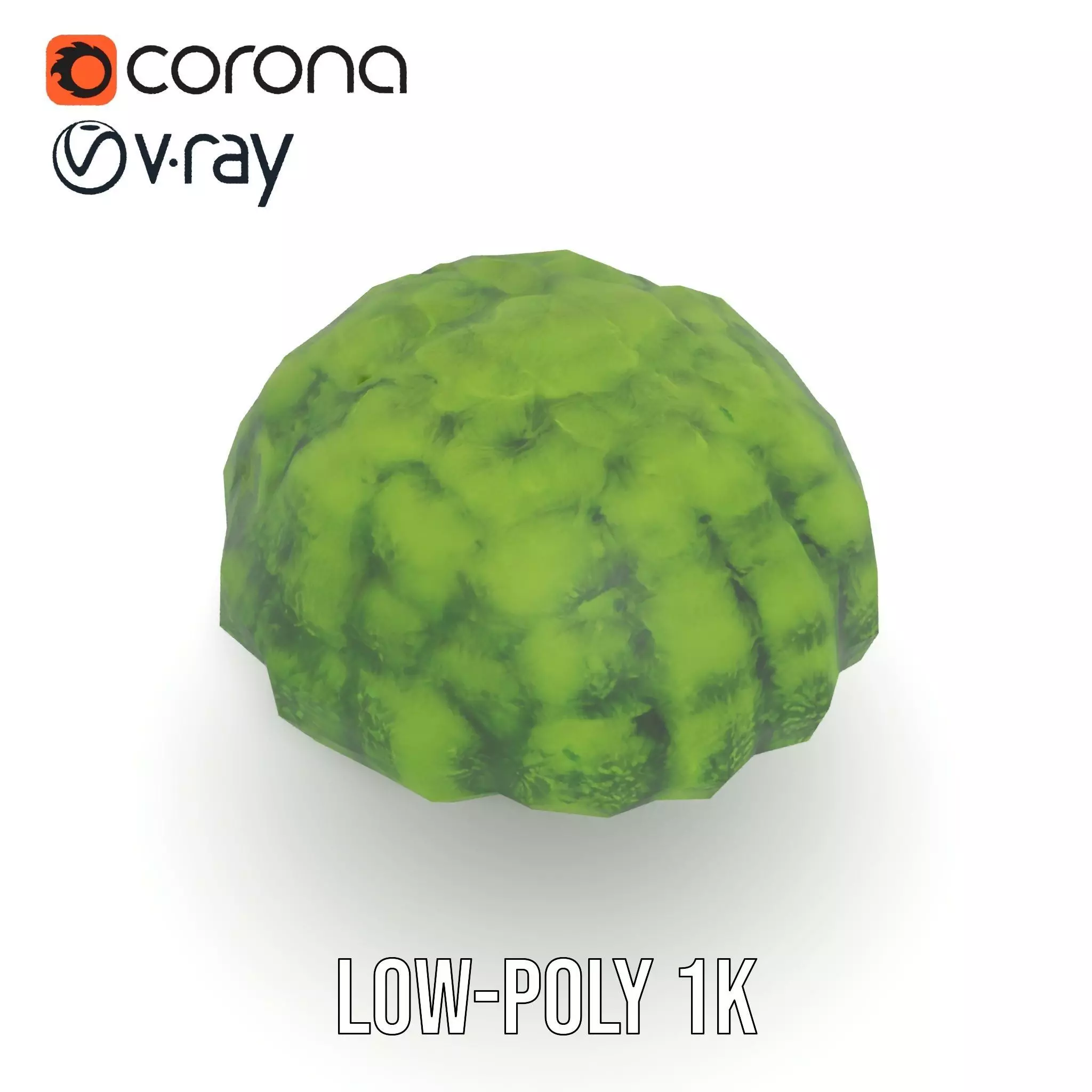 Green Topiary Tree model pack Low-poly 3D model_20