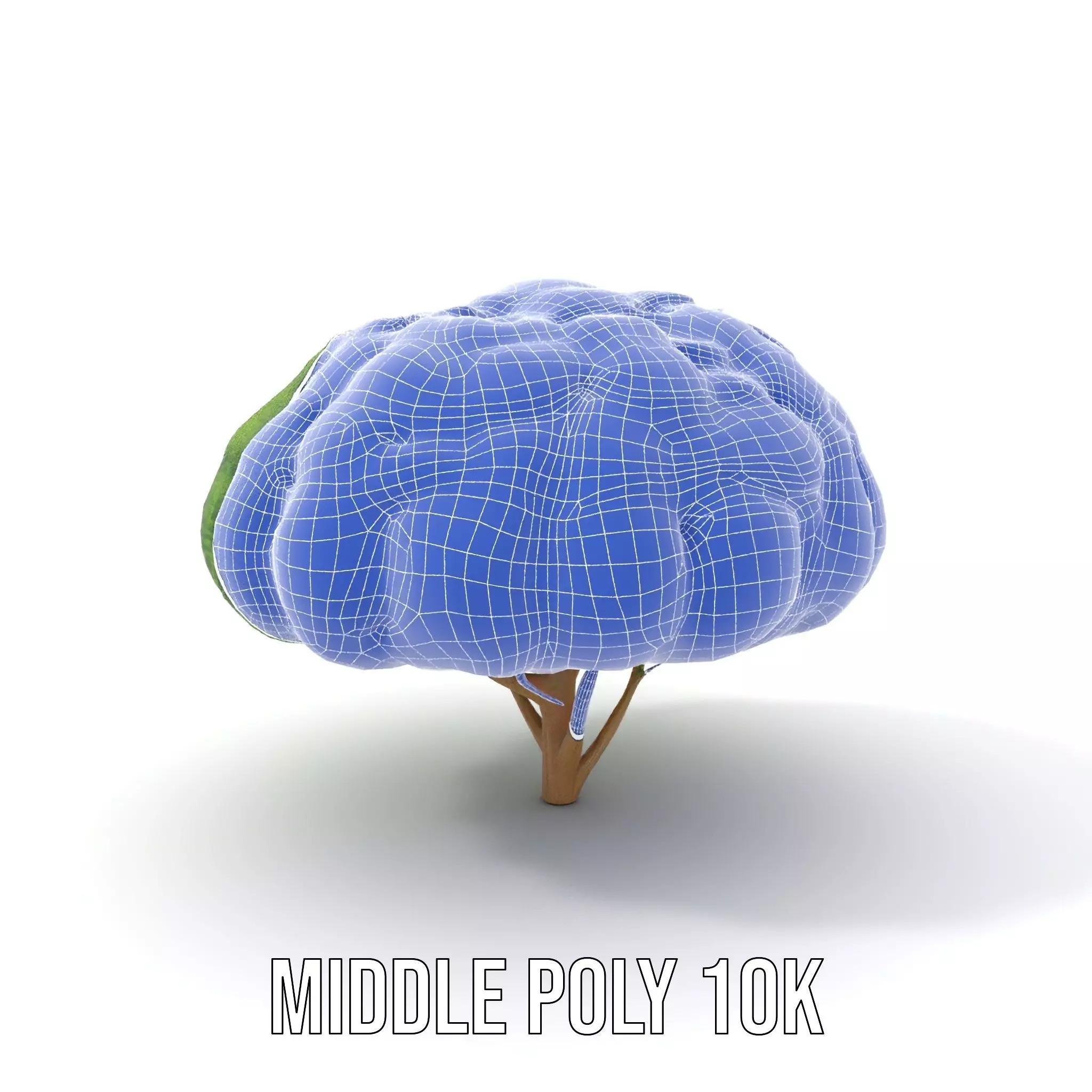 Green Topiary Tree model pack Low-poly 3D model_11
