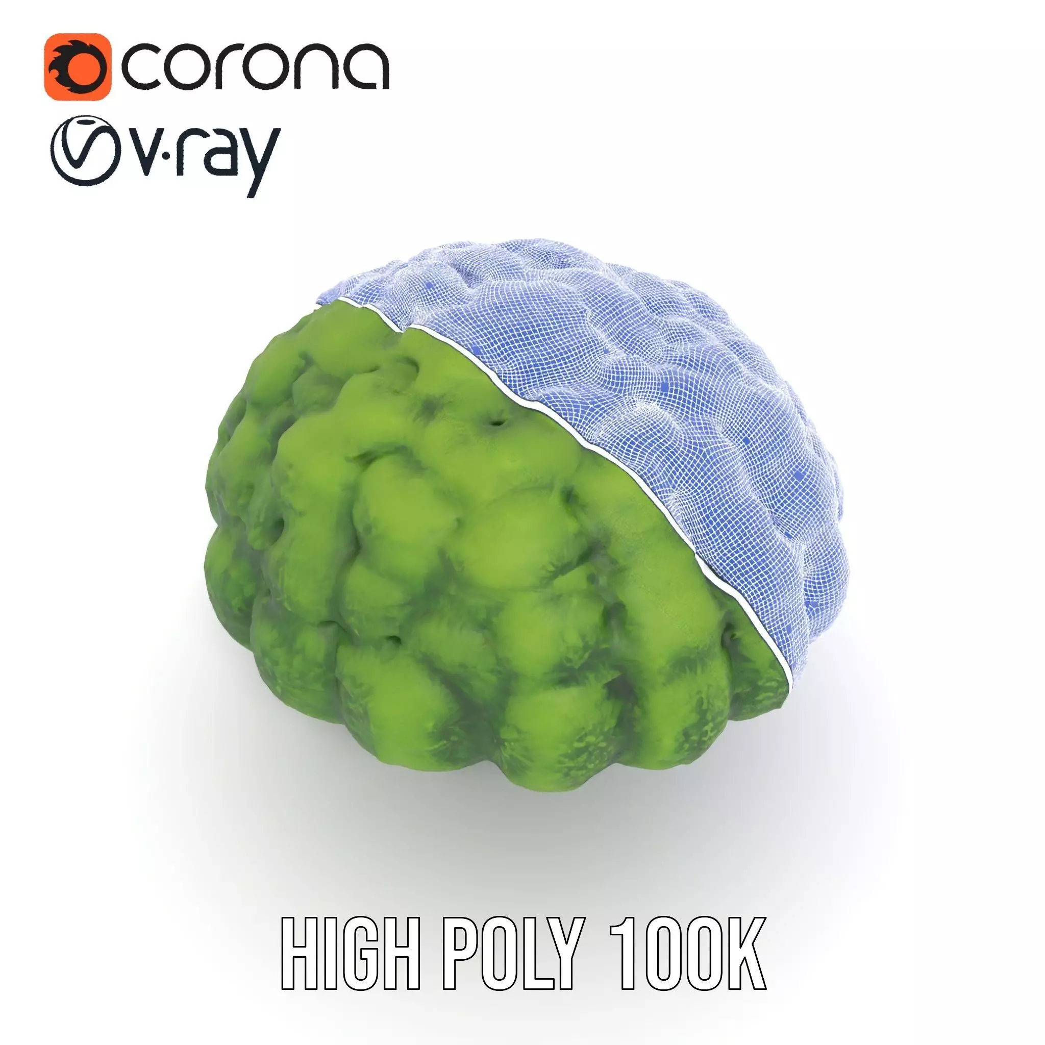 Green Topiary Tree model pack Low-poly 3D model_33