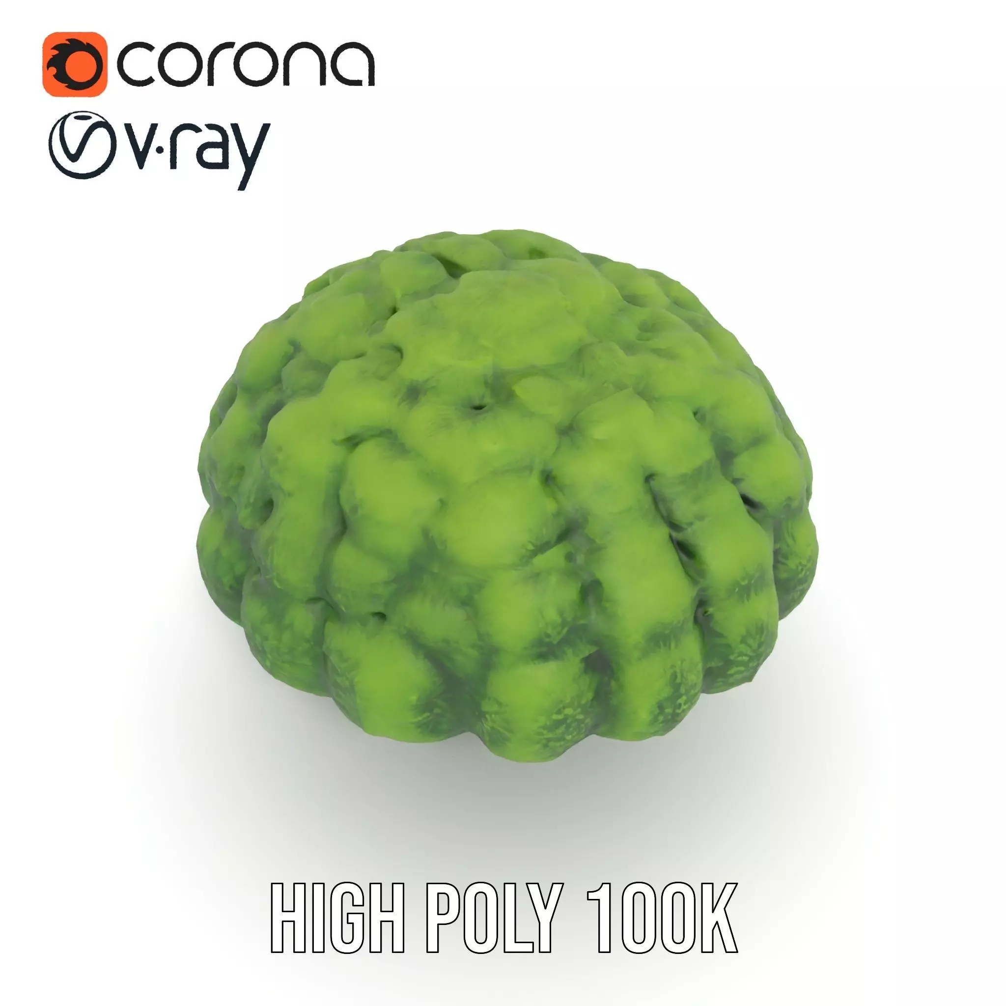 Green Topiary Tree model pack Low-poly 3D model_23