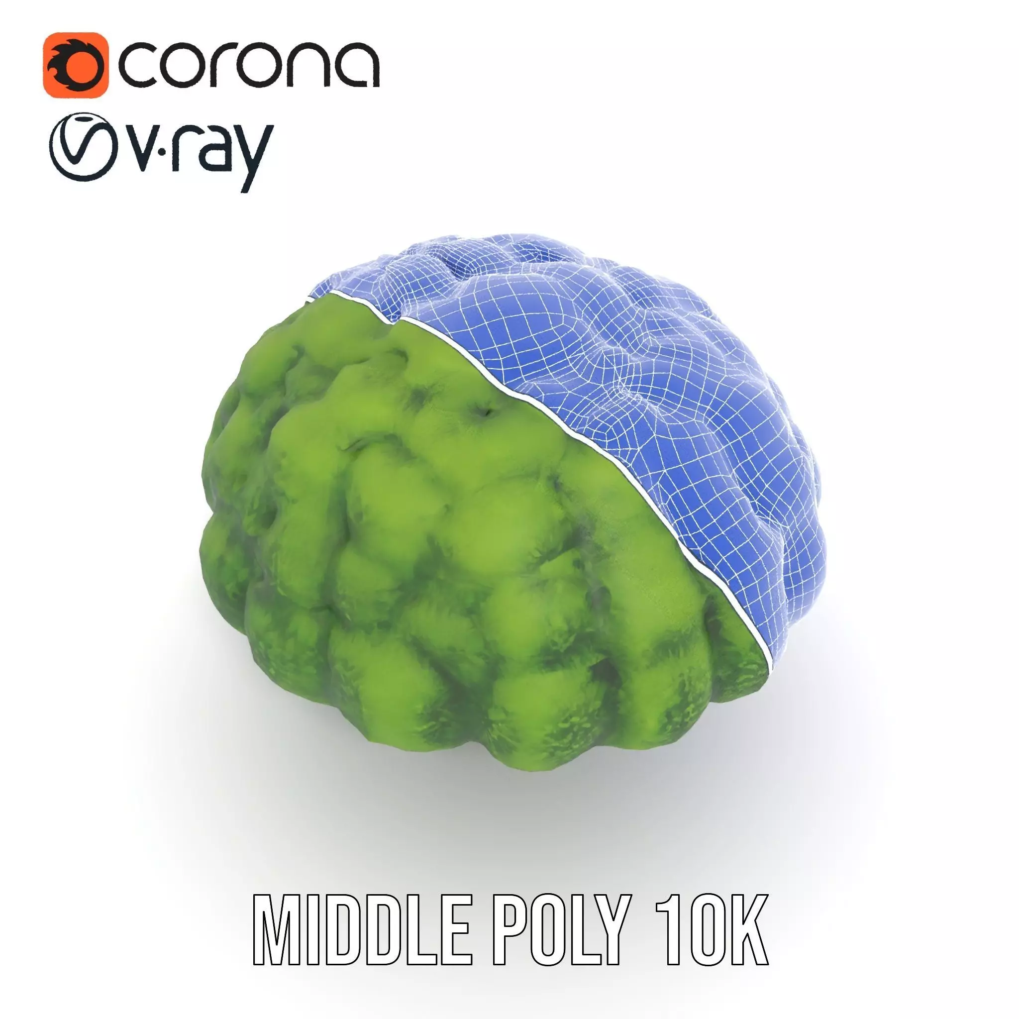 Green Topiary Tree model pack Low-poly 3D model_26