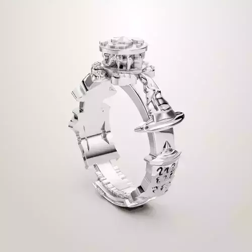 hat elephant turtle ring 3D print model