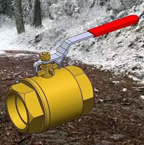 ONE PIECE BALL VALVE NPTF 4 INCH