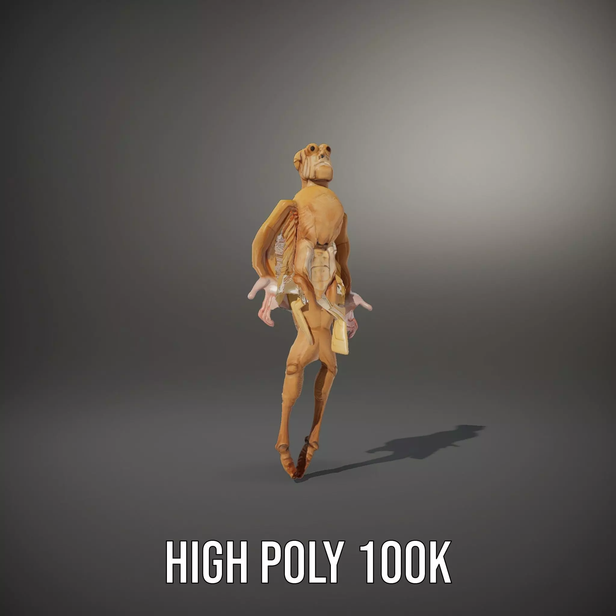 Insectoid Creature model pack Low-poly 3D model_8