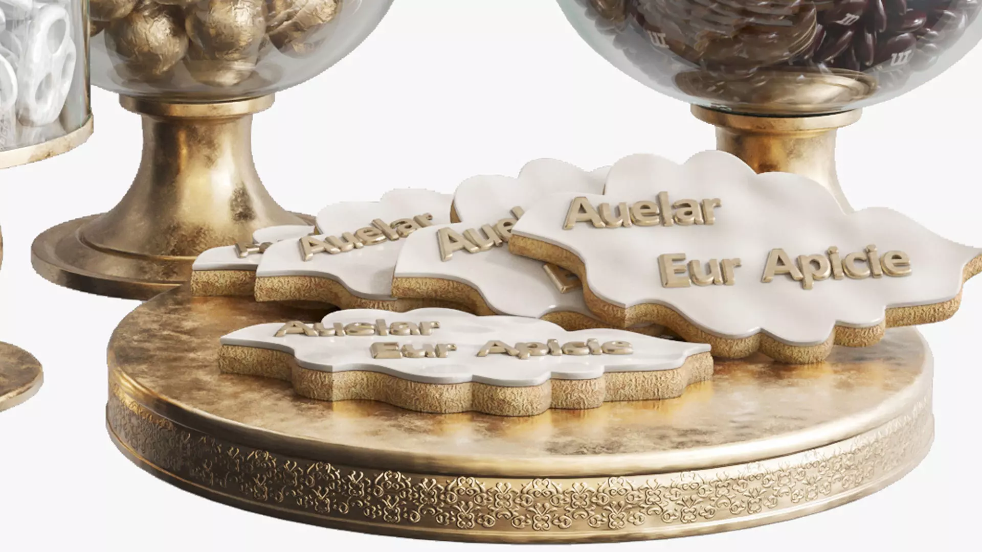 Candies cookies and chocolate 3D model_2