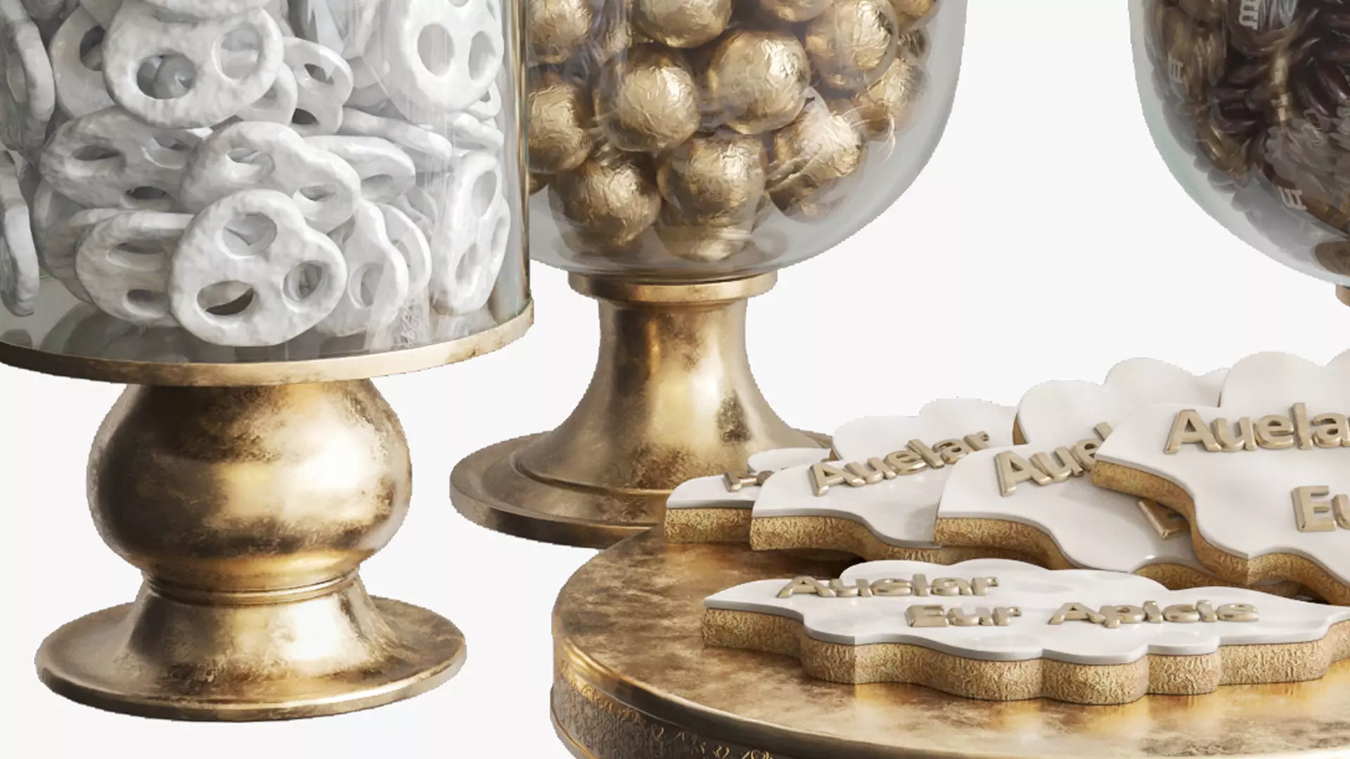 Candies cookies and chocolate 3D model_5