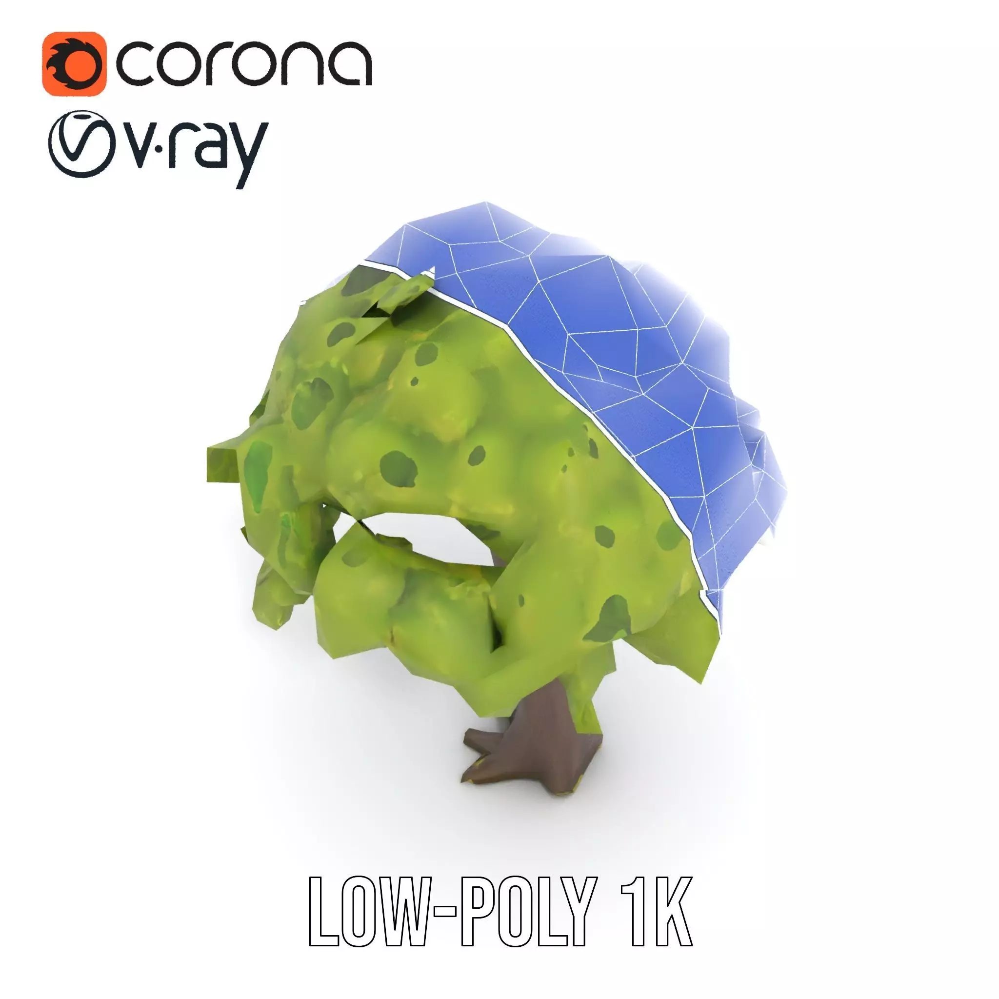 Lush Green Oak model pack Low-poly 3D model_24