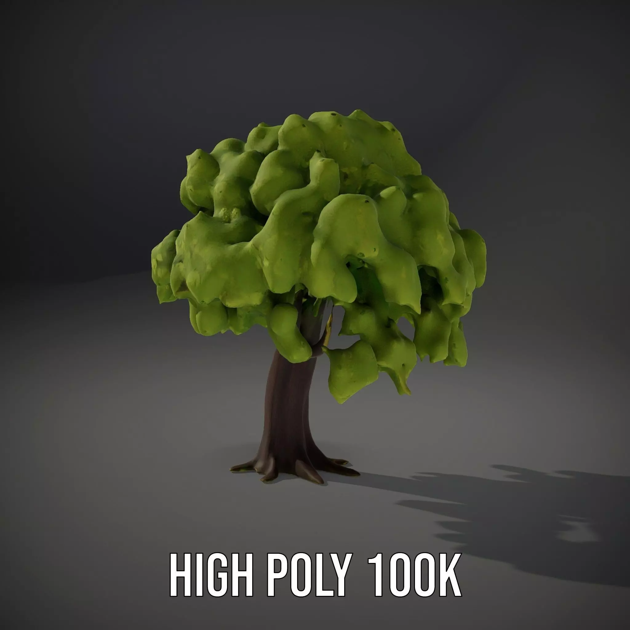 Lush Green Oak model pack Low-poly 3D model_8