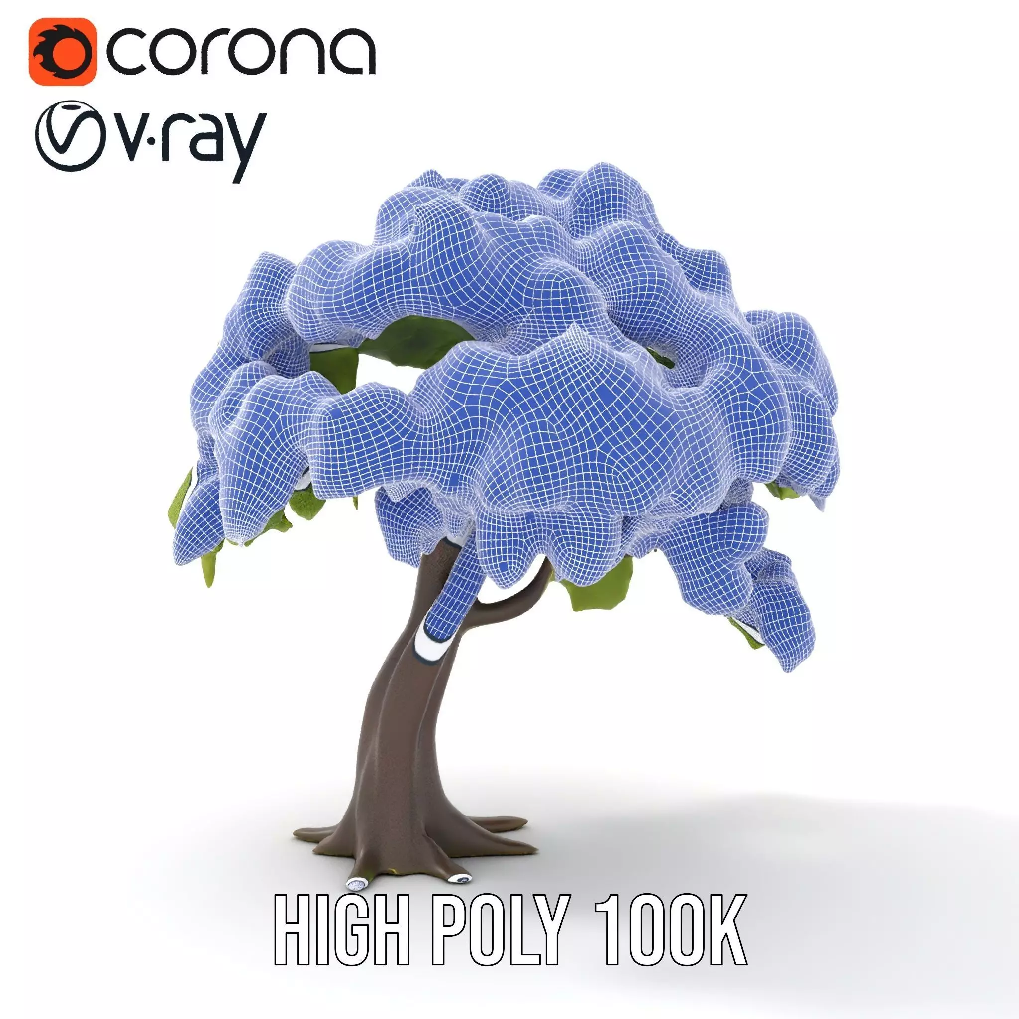 Lush Green Oak model pack Low-poly 3D model_33