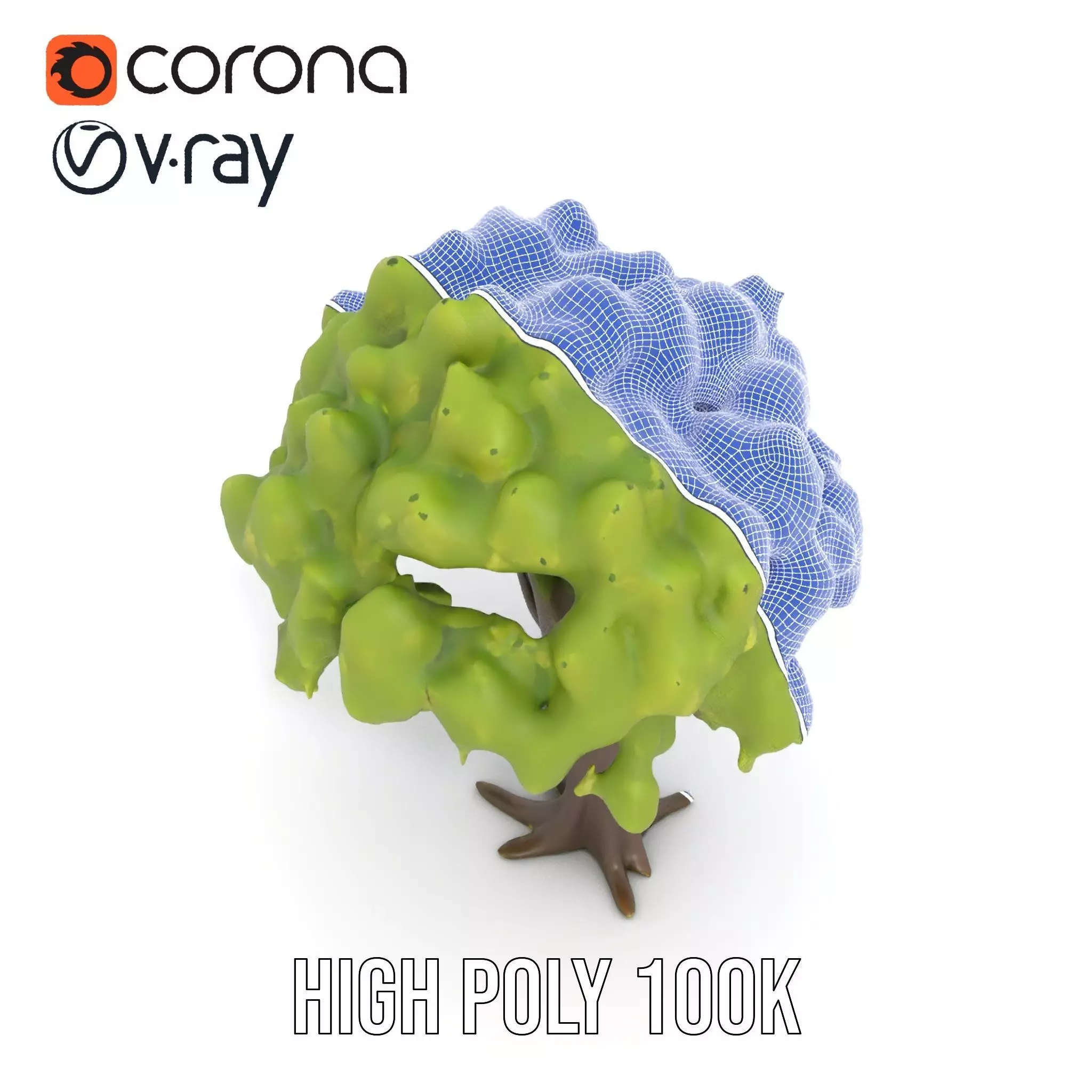 Lush Green Oak model pack Low-poly 3D model_25