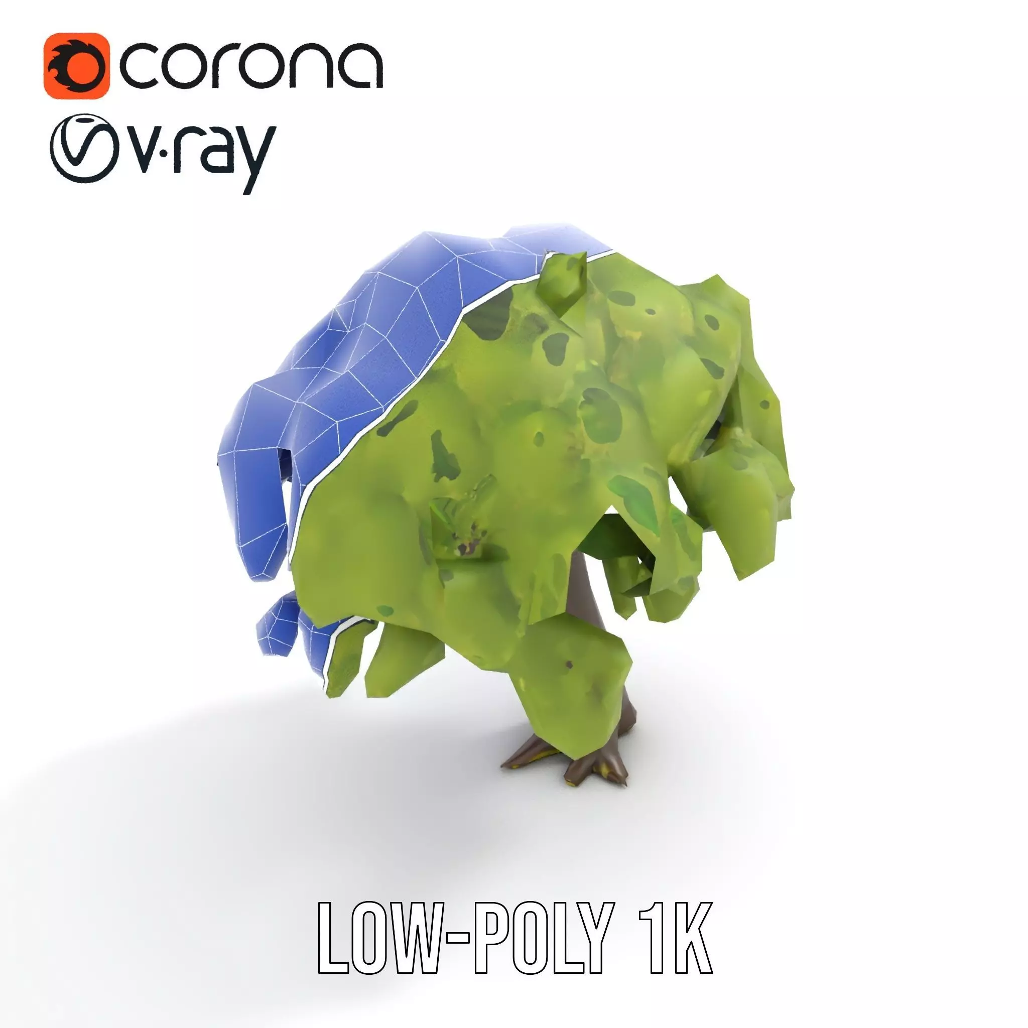 Lush Green Oak model pack Low-poly 3D model_27