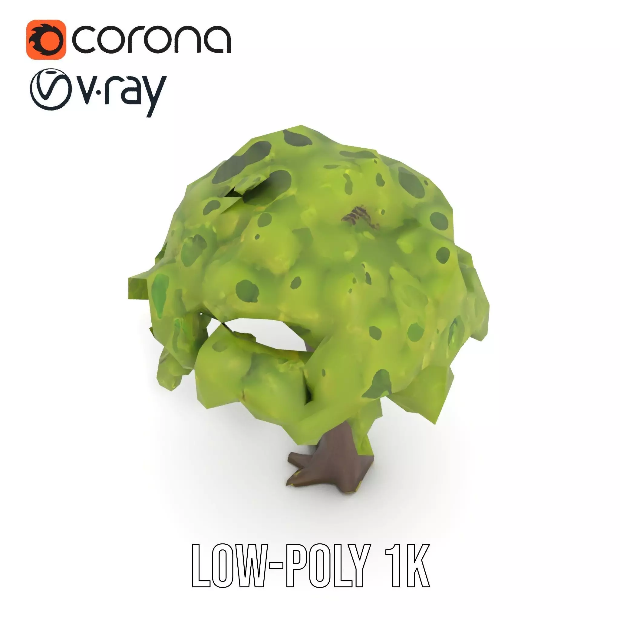 Lush Green Oak model pack Low-poly 3D model_7