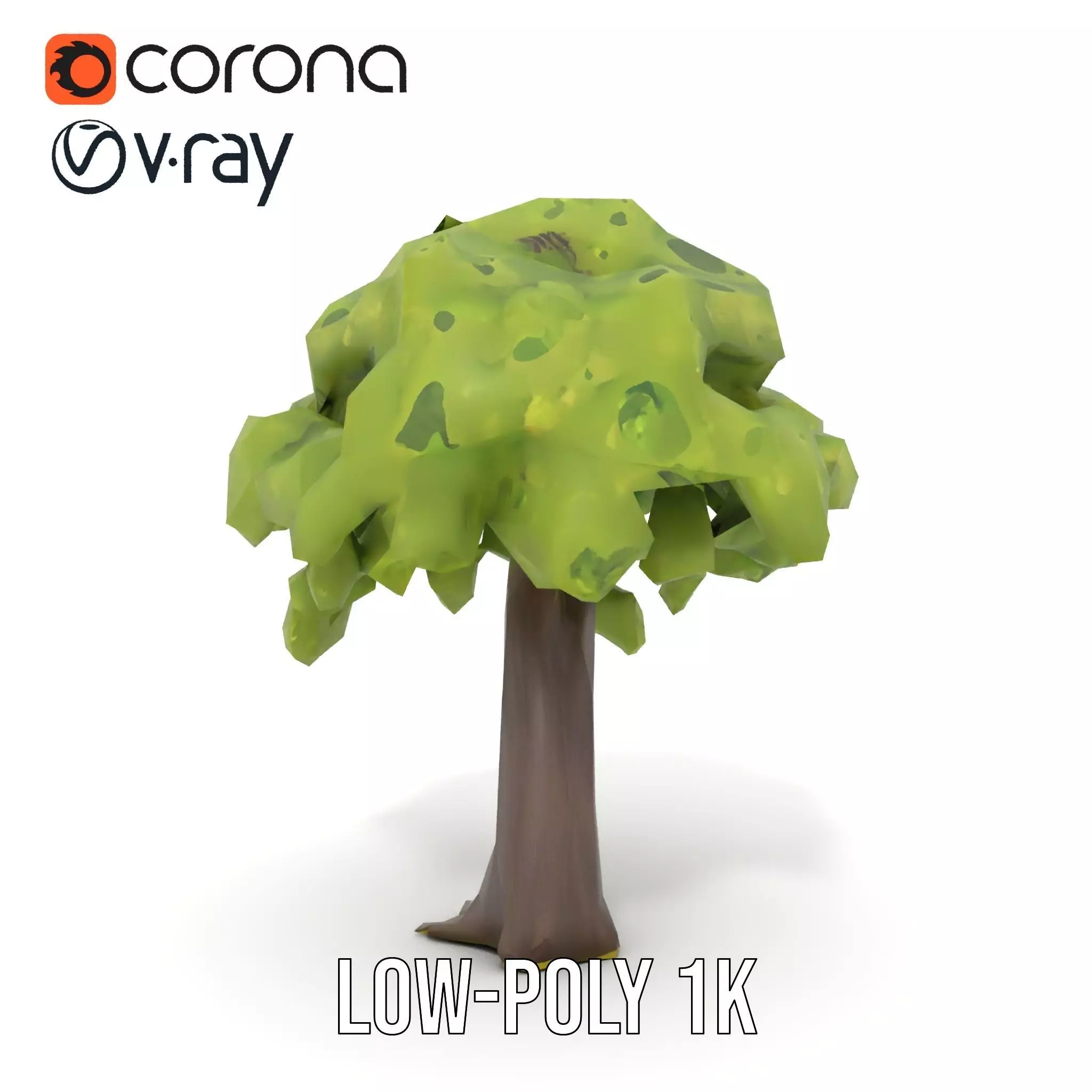 Lush Green Oak model pack Low-poly 3D model_14