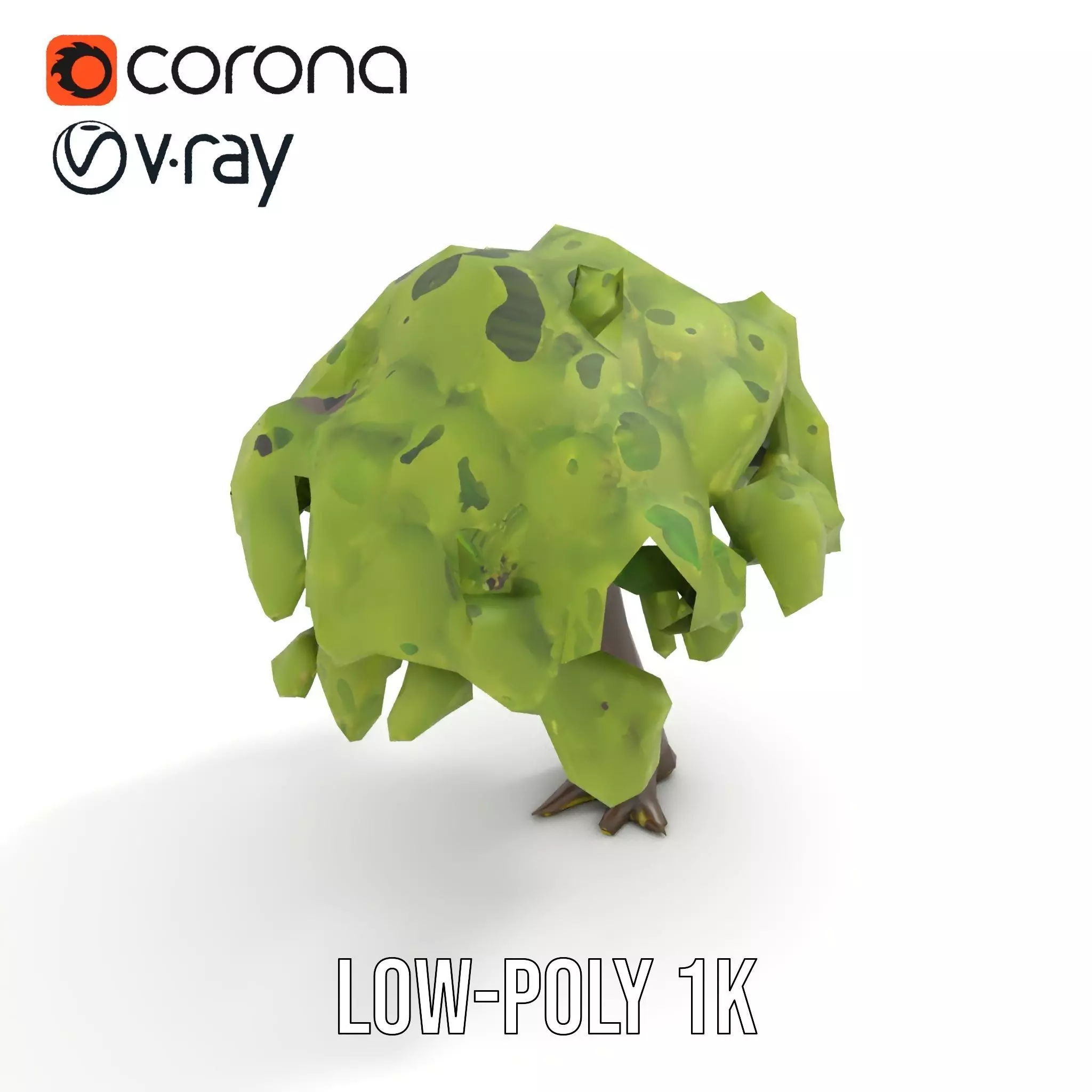 Lush Green Oak model pack Low-poly 3D model_12