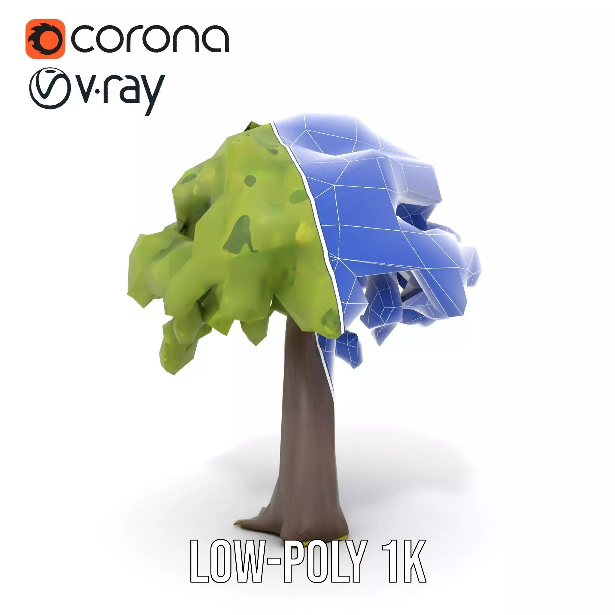 Lush Green Oak model pack Low-poly 3D model_30