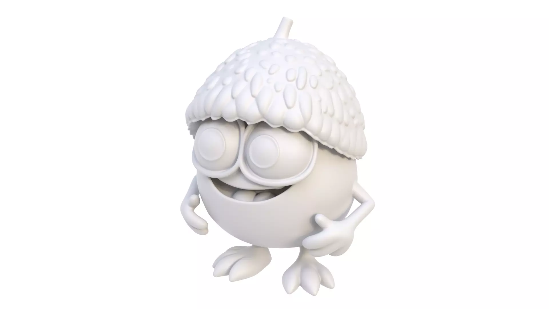 Acorn mutant 3D model_0