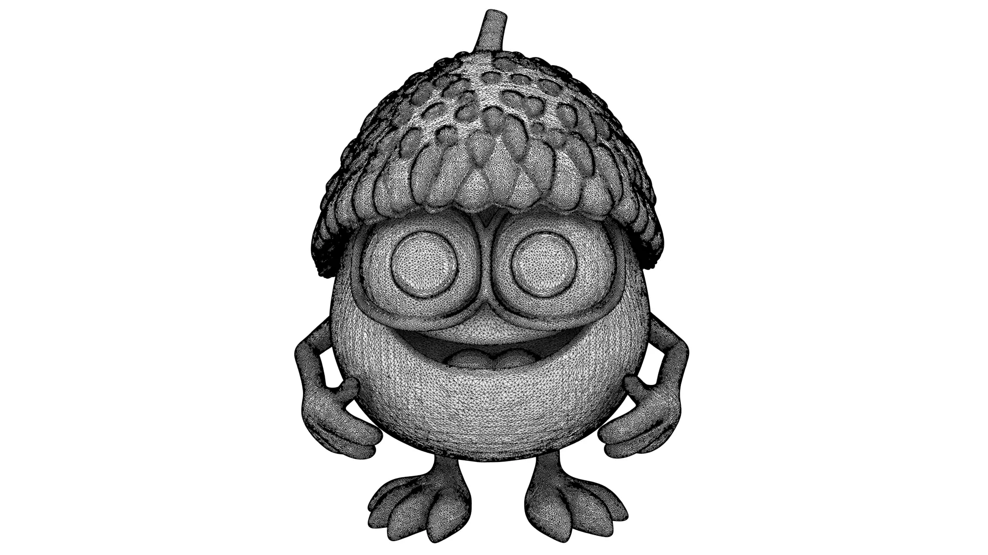 Acorn mutant 3D model_8