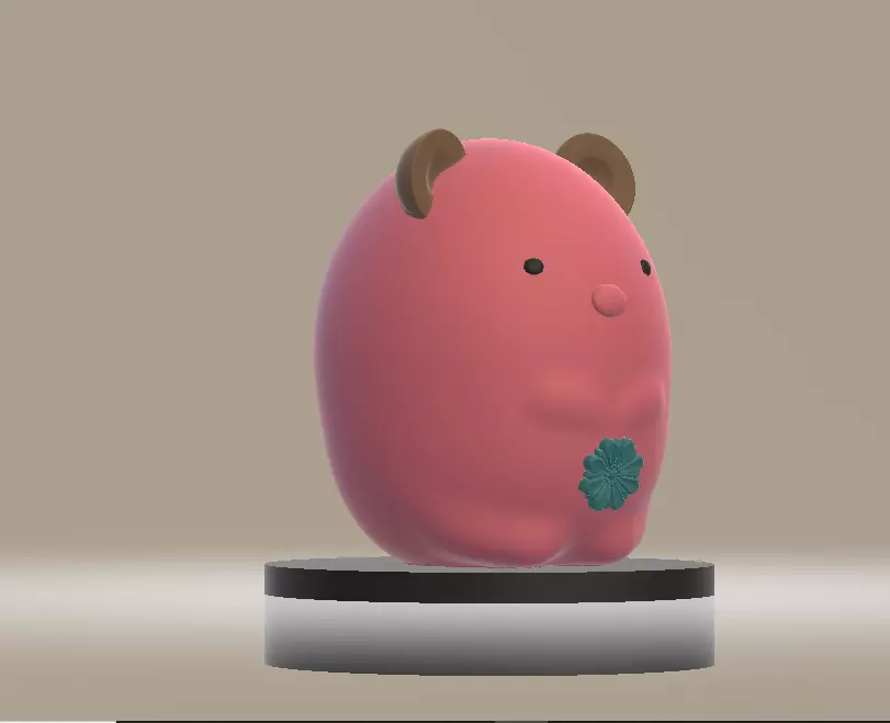  pink Pochacco  toy 3d printable model  3D print model_2