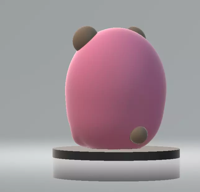  pink Pochacco  toy 3d printable model  3D print model_1
