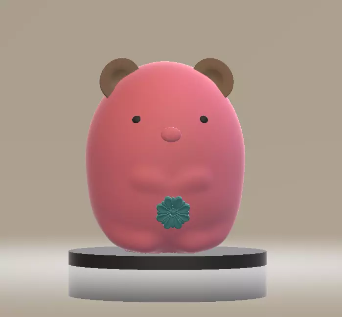  pink Pochacco  toy 3d printable model  3D print model_0
