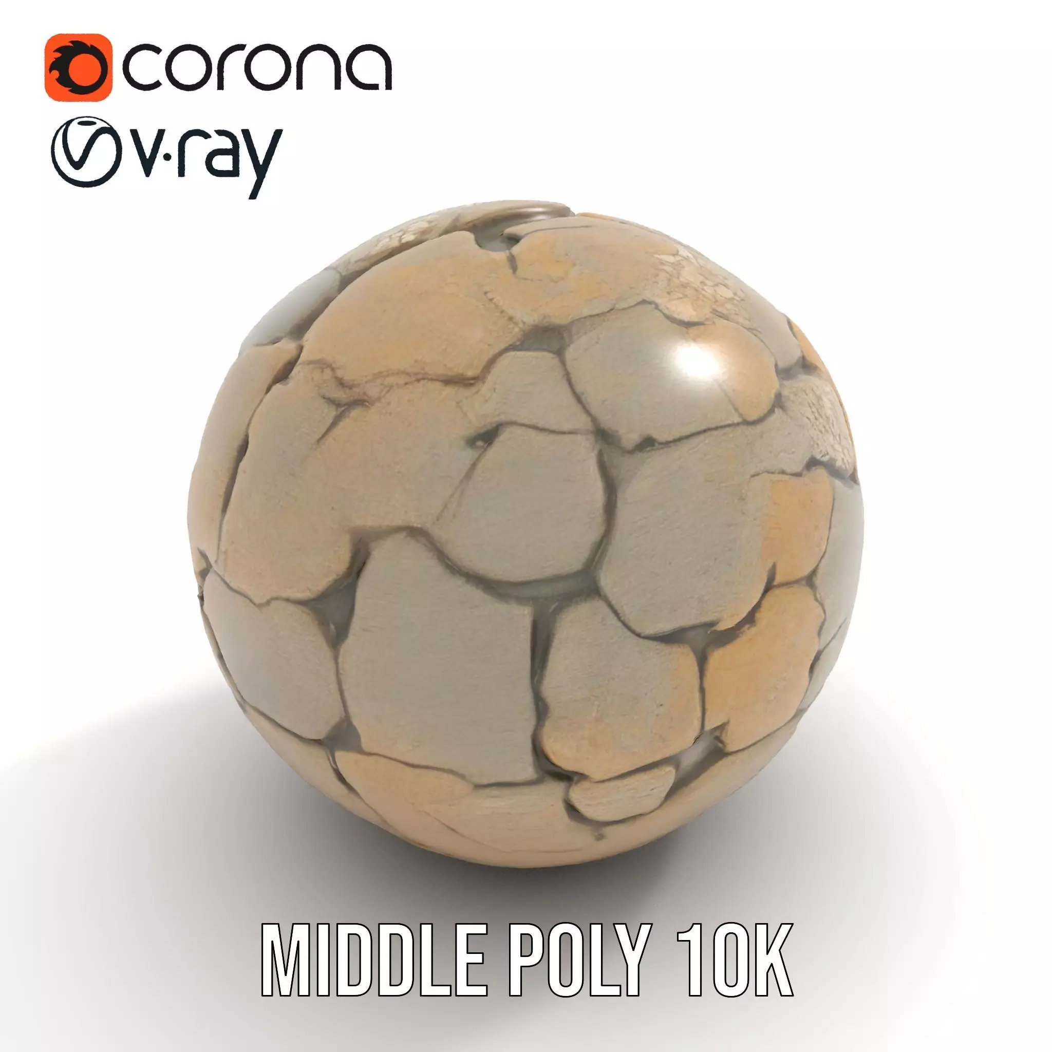 Cracked Stone Surface model pack Texture_5