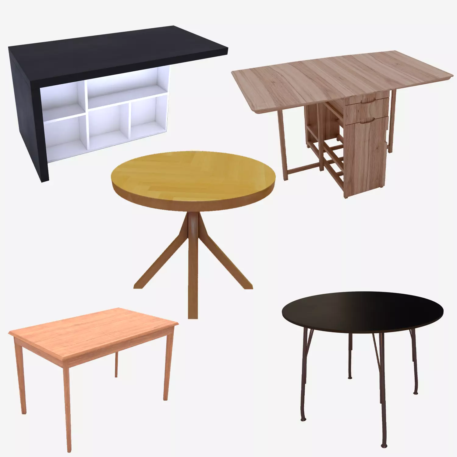 5 Dining Table Mini Pack - Unique Collection Vol 1 _0