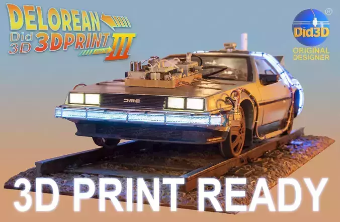 DELOREAN BTTF3 FAR WEST 1-8 Scale 530mm