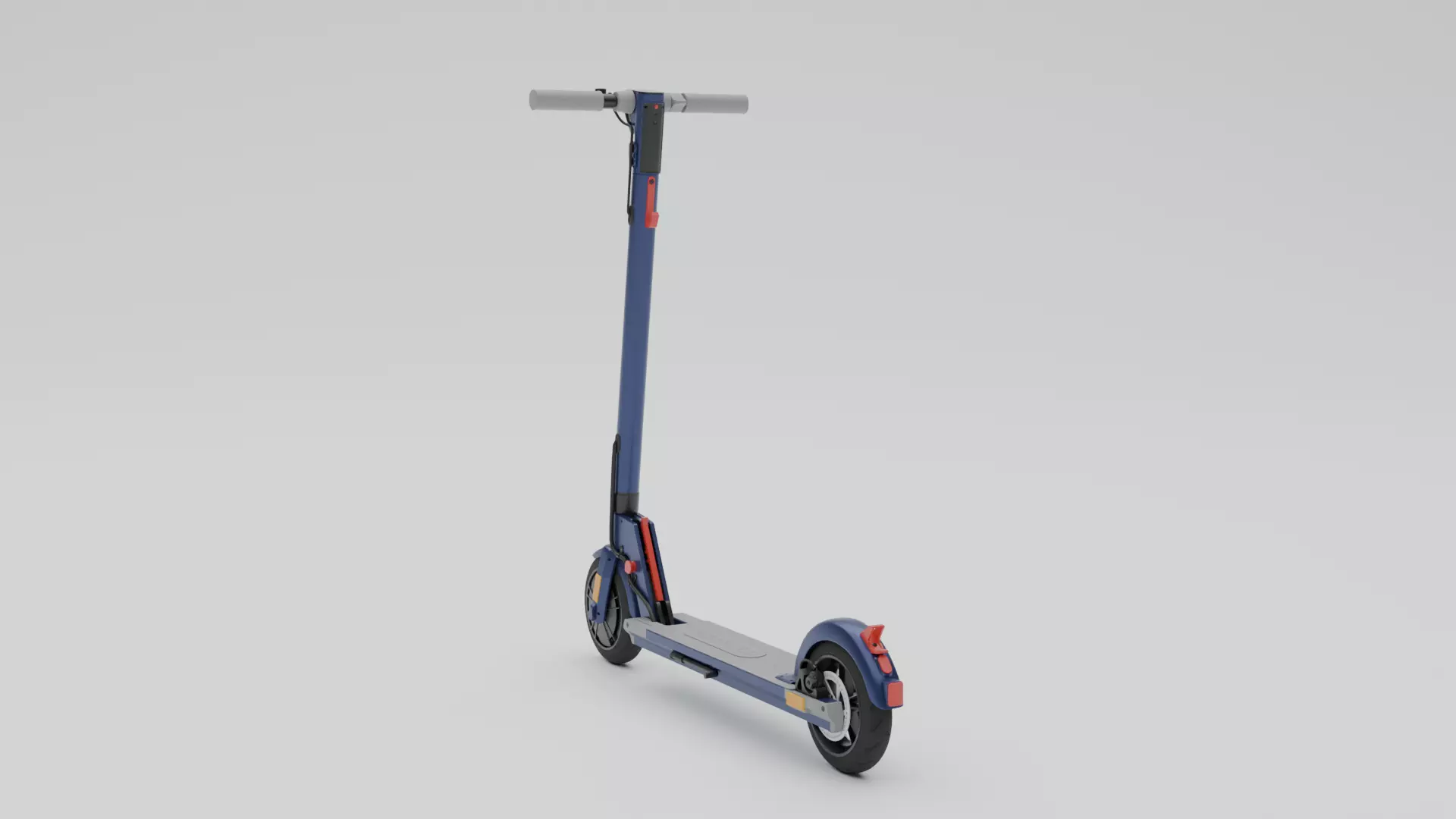 Electrical cycle Low-poly 3D model_5