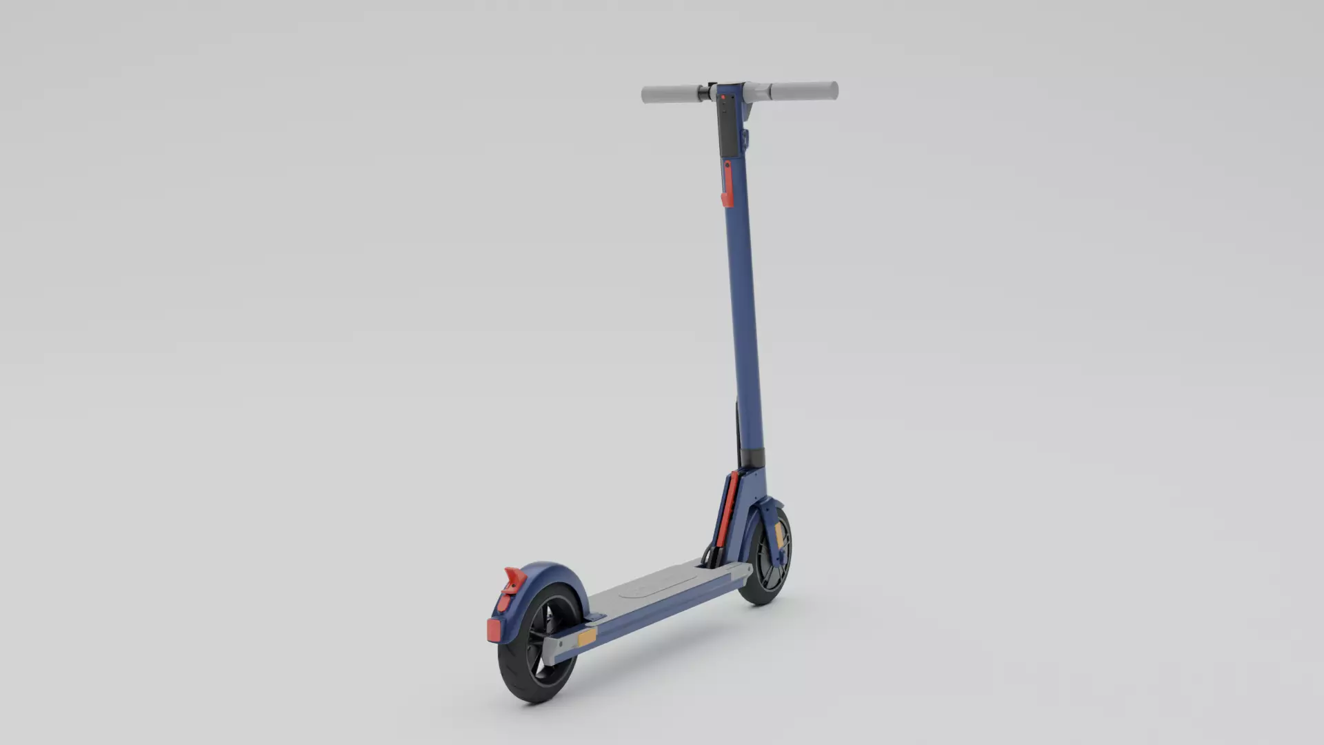 Electrical cycle Low-poly 3D model_4