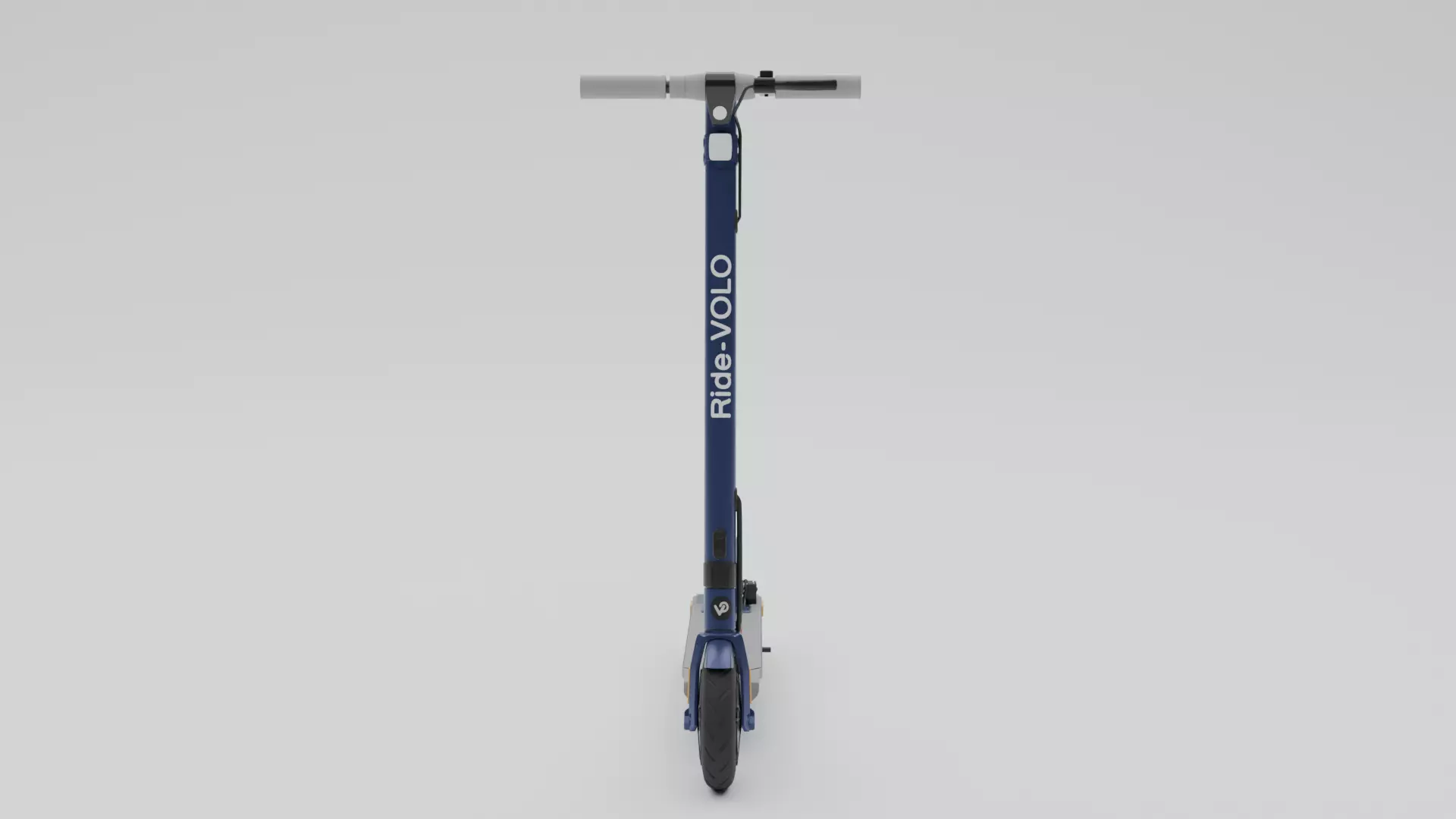 Electrical cycle Low-poly 3D model_1