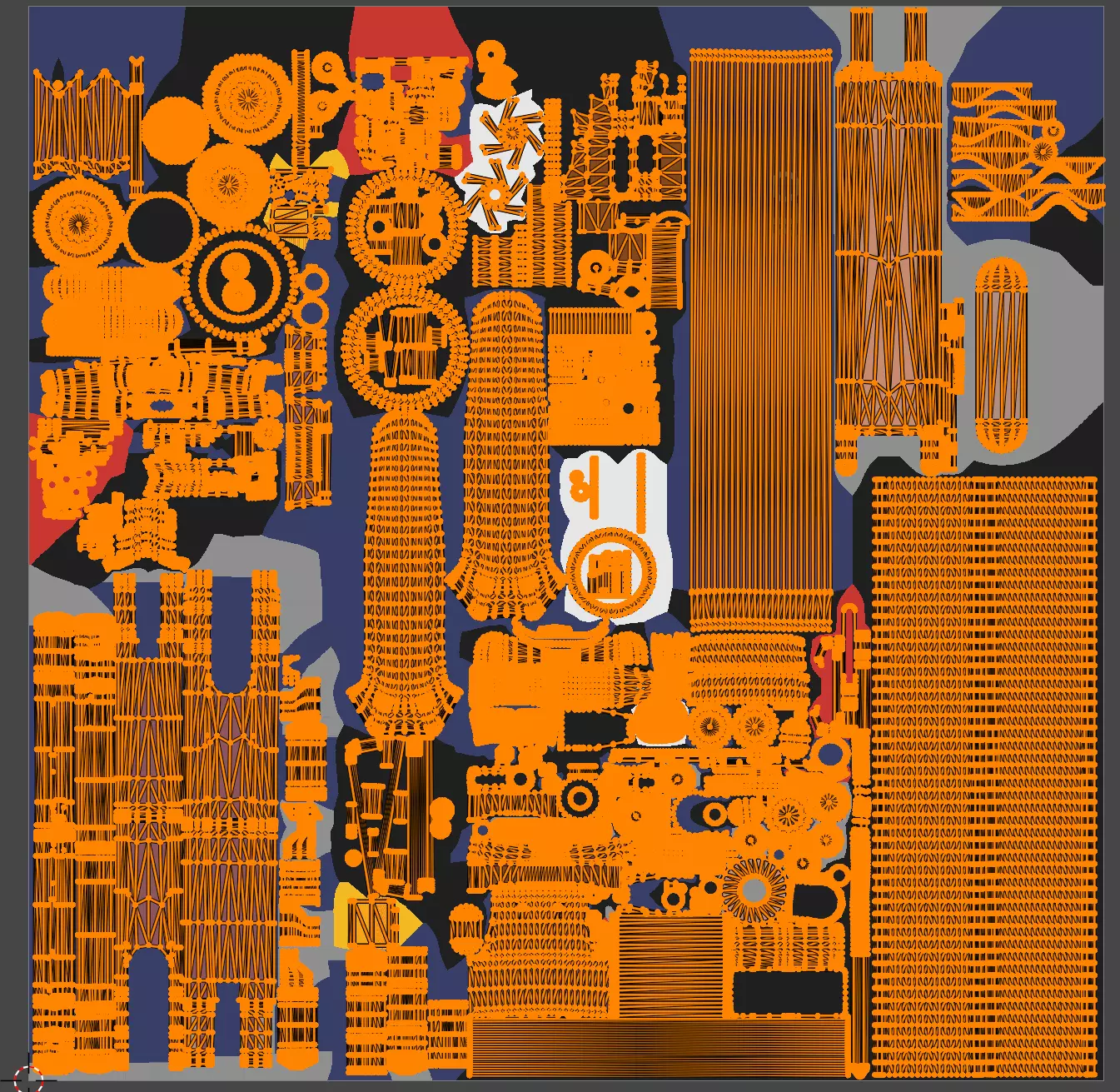 Electrical cycle Low-poly 3D model_9