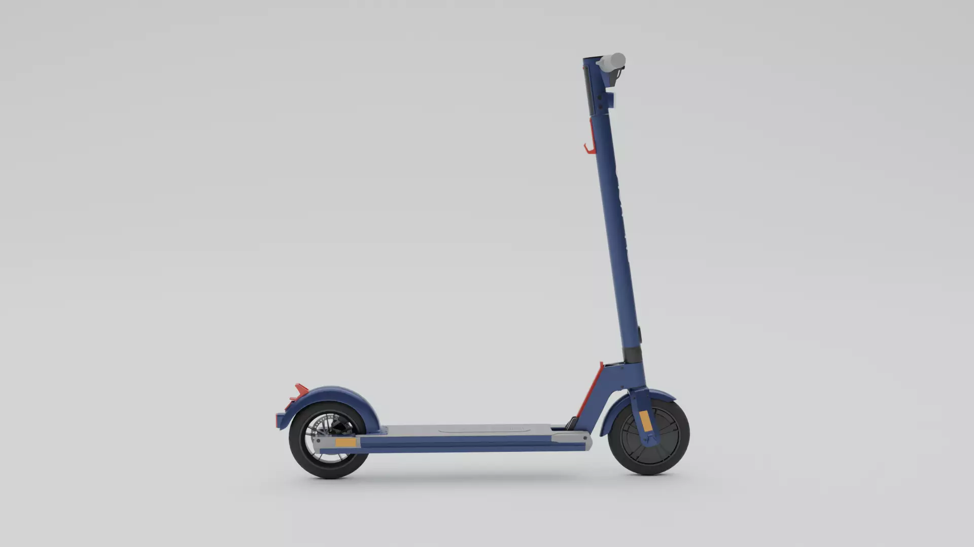 Electrical cycle Low-poly 3D model_3