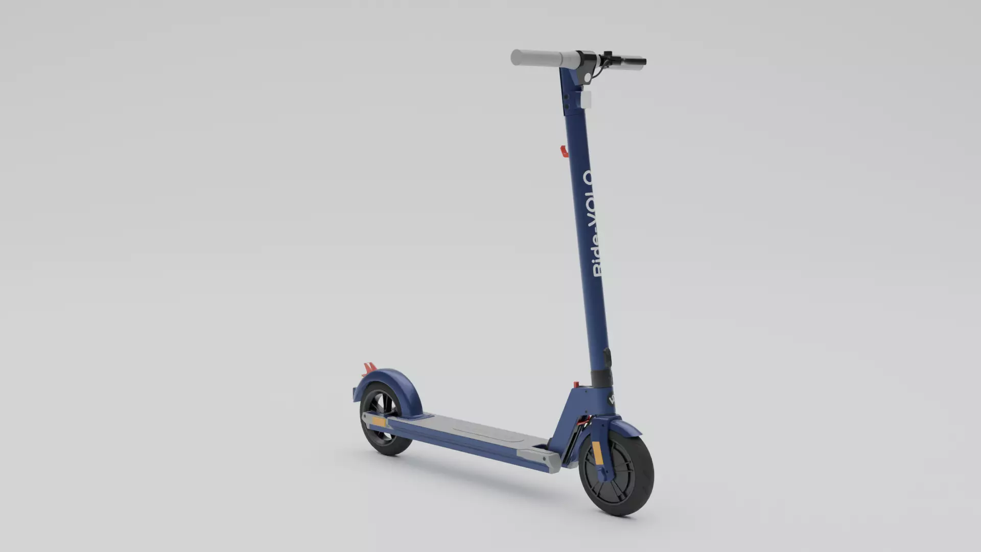 Electrical cycle Low-poly 3D model_0