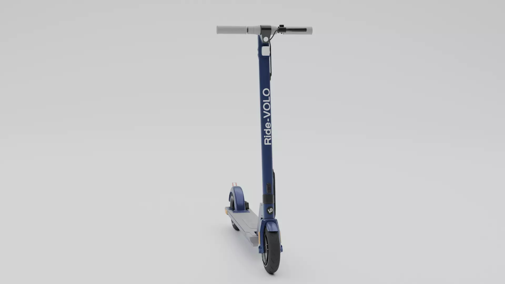 Electrical cycle Low-poly 3D model_2