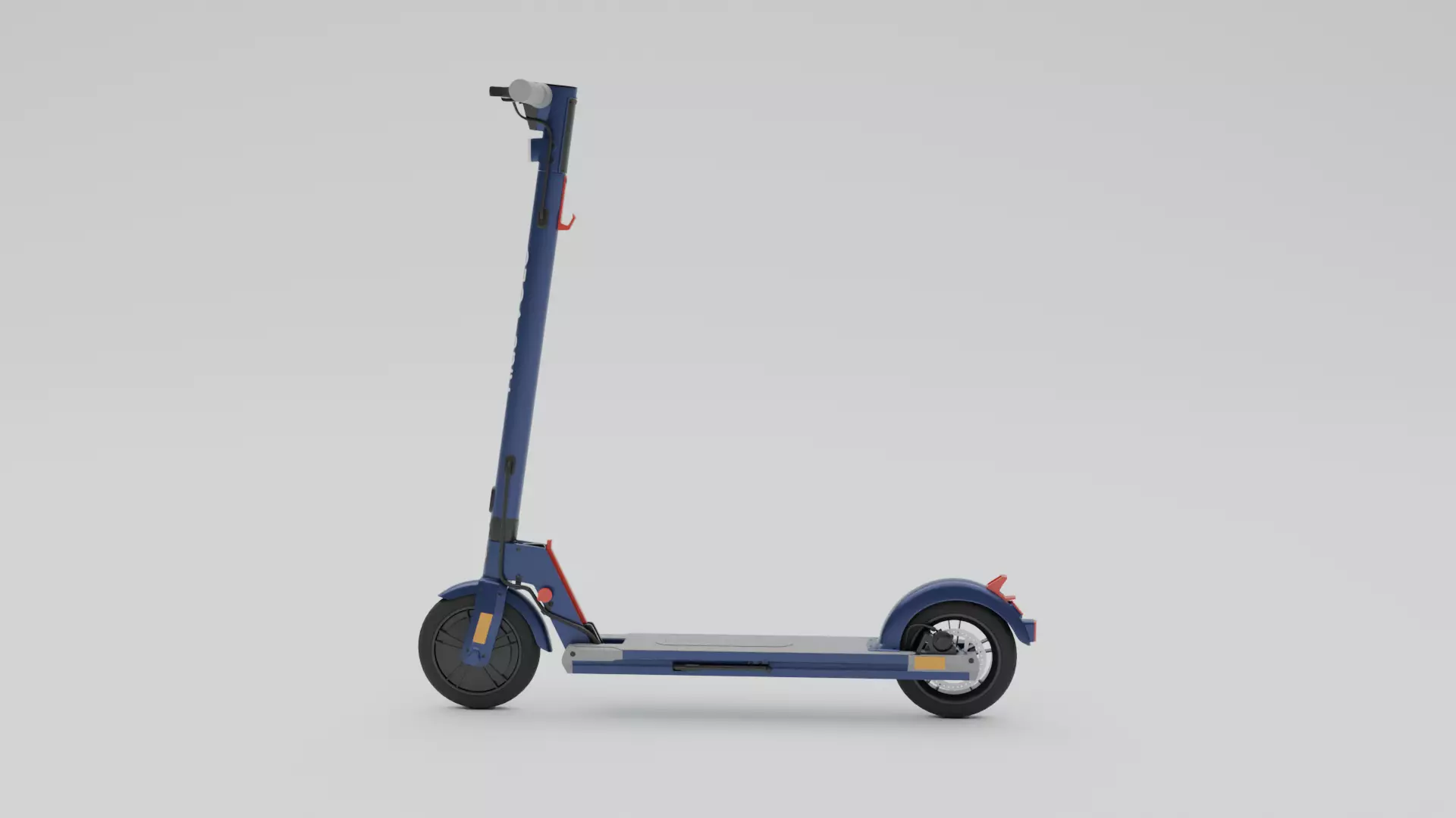 Electrical cycle Low-poly 3D model_6