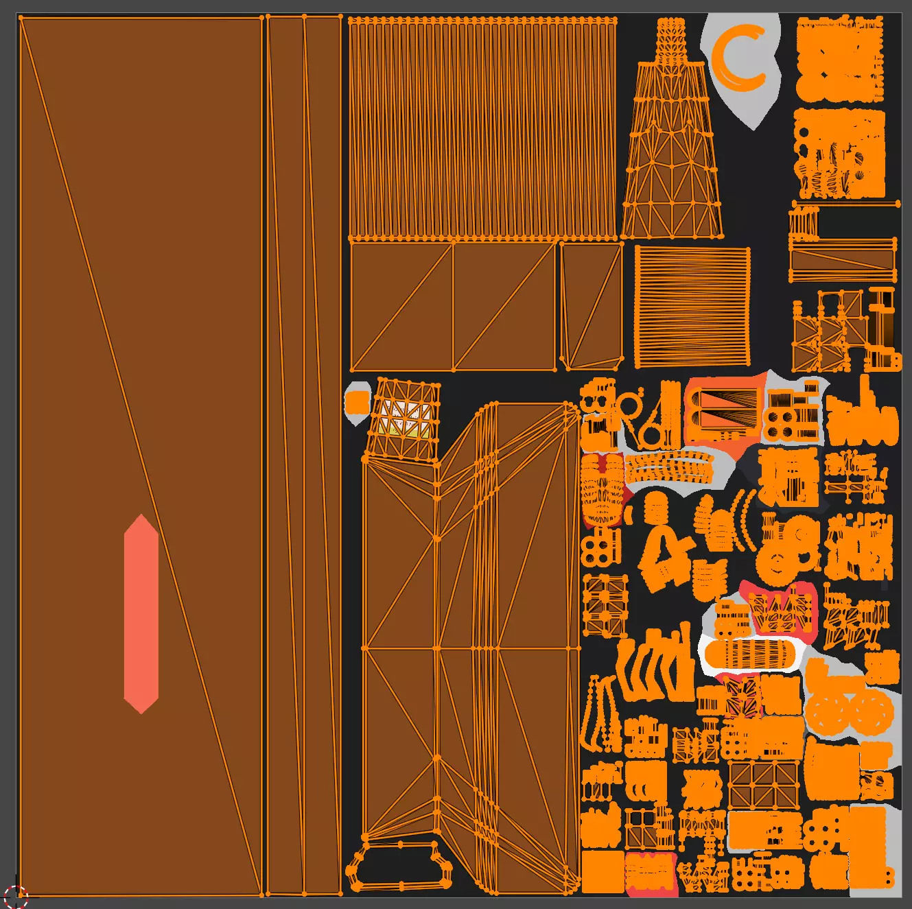 Electrical Cycle Low-poly 3D model_10