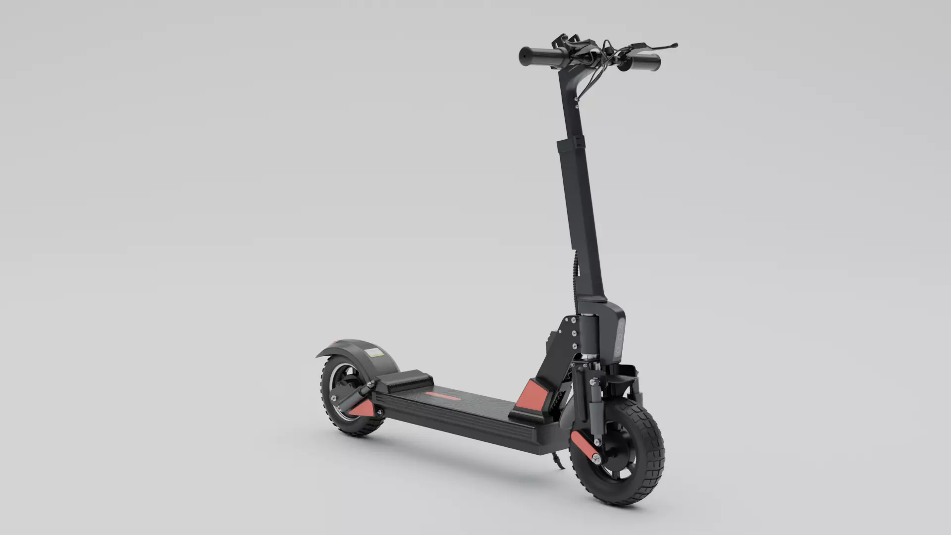 Electrical Cycle Low-poly 3D model_0