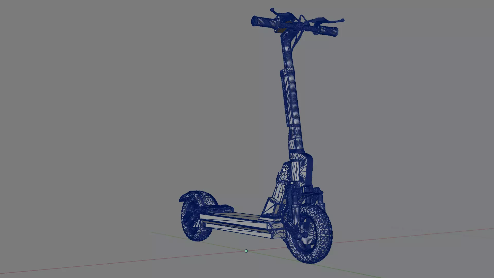 Electrical Cycle Low-poly 3D model_11