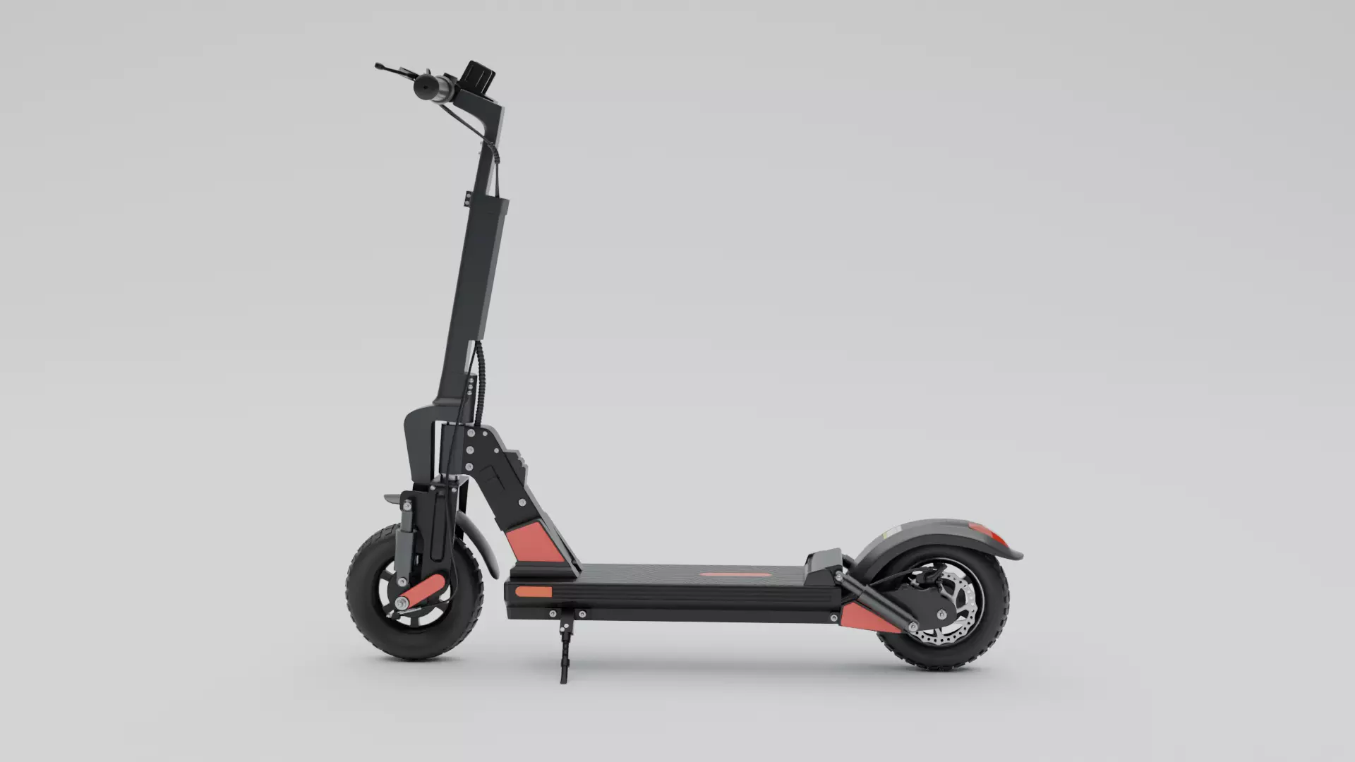 Electrical Cycle Low-poly 3D model_6