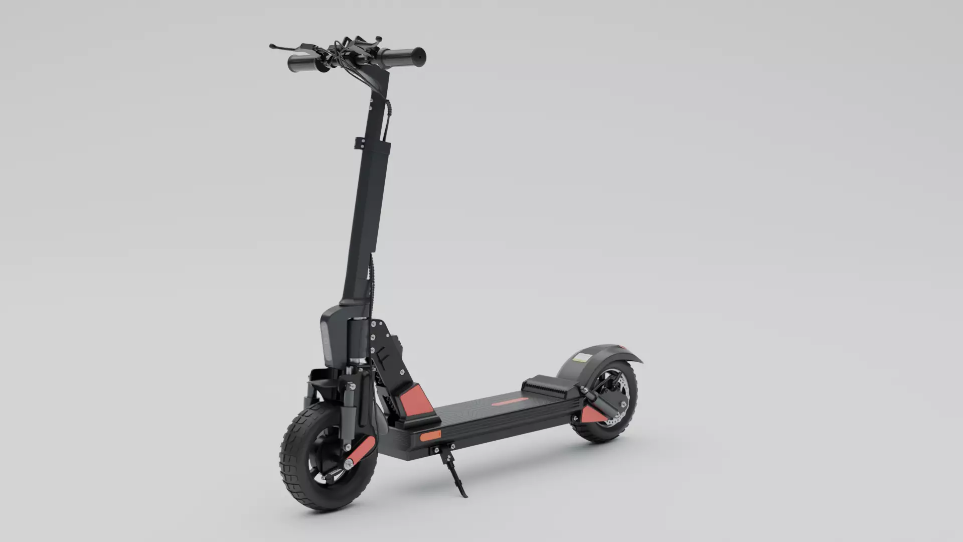 Electrical Cycle Low-poly 3D model_7